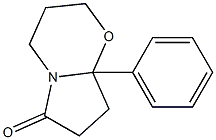 3,4,8,8a-Tetrahydro-8a-phenyl-2H-pyrrolo[2,1-b][1,3]oxazin-6(7H)-one 구조식 이미지