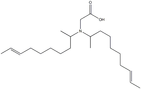 N,N-Di(8-decen-2-yl)glycine 구조식 이미지