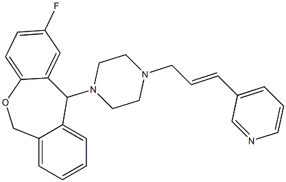 2-Fluoro-11-[4-[(E)-3-(3-pyridinyl)-2-propenyl]-1-piperazinyl]-6,11-dihydrodibenz[b,e]oxepin 구조식 이미지