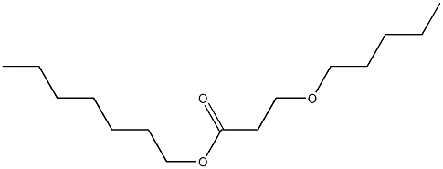 3-Pentyloxypropionic acid heptyl ester 구조식 이미지