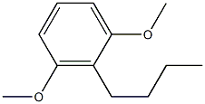 1,3-Dimethoxy-2-butylbenzene 구조식 이미지