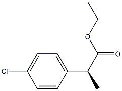 [S,(+)]-2-(p-Chlorophenyl)propanoic acid ethyl ester 구조식 이미지