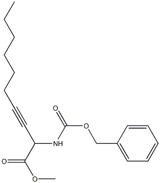 2-Benzyloxycarbonylamino-3-decynoic acid methyl ester Structure