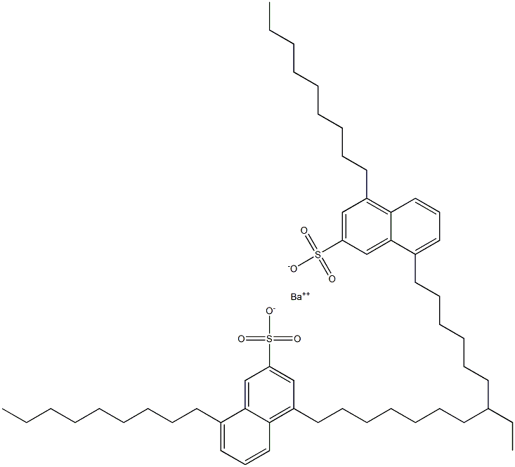 Bis(4,8-dinonyl-2-naphthalenesulfonic acid)barium salt 구조식 이미지