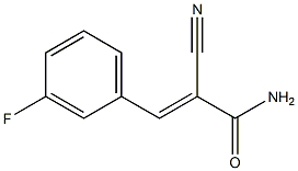 2-Cyano-3-(3-fluorophenyl)propenamide 구조식 이미지