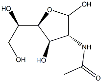 2-Acetylamino-2-deoxy-D-glucofuranose 구조식 이미지