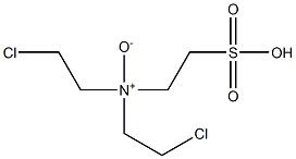 N,N-Bis(2-chloroethyl)-2-sulfoethanamine-N-oxide 구조식 이미지