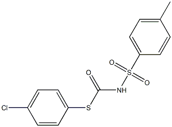 N-(4-Methylphenylsulfonyl)thiocarbamic acid S-(4-chlorophenyl) ester Structure