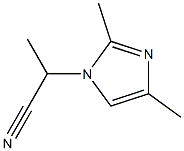 1-(1-Cyanoethyl)-2,4-dimethyl-1H-imidazole Structure