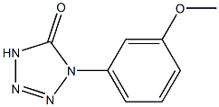 1-(3-Methoxyphenyl)-1H-tetrazol-5(4H)-one 구조식 이미지