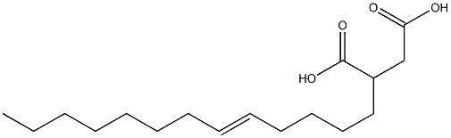 7-Pentadecene-1,2-dicarboxylic acid Structure