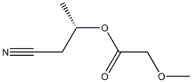 Methoxyacetic acid (S)-1-(cyanomethyl)ethyl ester 구조식 이미지