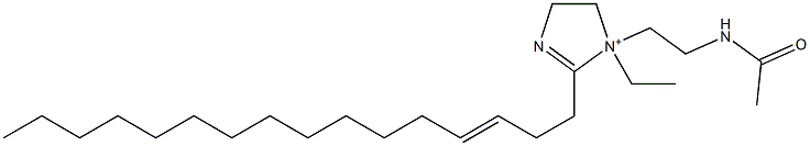 1-[2-(Acetylamino)ethyl]-1-ethyl-2-(3-hexadecenyl)-2-imidazoline-1-ium 구조식 이미지