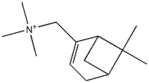 [(6,6-Dimethylbicyclo[3.1.1]hept-2-en-2-yl)methyl]trimethylaminium Structure