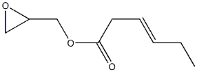 3-Hexenoic acid (oxiran-2-yl)methyl ester Structure