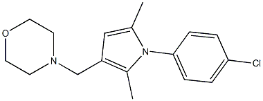 3-(Morpholinomethyl)-1-(4-chlorophenyl)-2,5-dimethyl-1H-pyrrole Structure