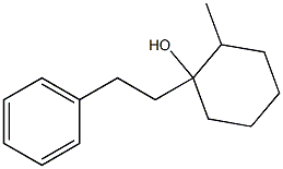 1-(2-Phenylethyl)-2-methylcyclohexanol Structure