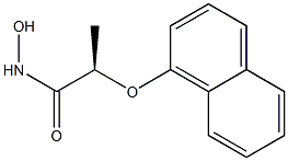 [R,(-)]-2-(1-Naphtyloxy)propanehydroxamic acid 구조식 이미지