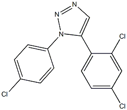 1-(4-Chlorophenyl)-5-(2,4-dichlorophenyl)-1H-1,2,3-triazole 구조식 이미지