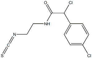 N-(2-Isothiocyanatoethyl)-2-chloro-2-(4-chlorophenyl)acetamide Structure