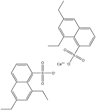 Bis(6,8-diethyl-1-naphthalenesulfonic acid)calcium salt Structure