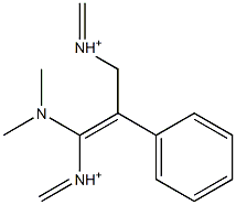 3-Dimethylamino-2-phenyl-2-propene-1-(dimethyliminium) 구조식 이미지