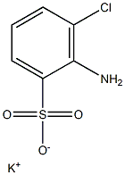 2-Amino-3-chlorobenzenesulfonic acid potassium salt Structure