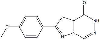 3,3a-Dihydro-2-(4-methoxyphenyl)pyrazolo[1,5-d][1,2,4]triazin-4(5H)-one 구조식 이미지