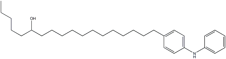 4-(13-Hydroxyoctadecyl)phenylphenylamine 구조식 이미지