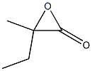 3-Methyl-3-ethyloxiran-2-one Structure