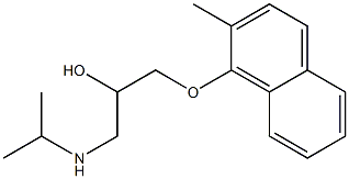 1-Isopropylamino-3-(2-methyl-1-naphtyloxy)-2-propanol Structure