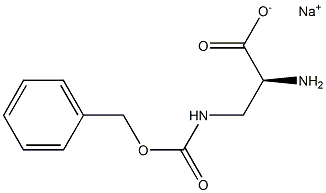 [S,(-)]-2-Amino-3-[[(benzyloxy)carbonyl]amino]propionic acid sodium salt 구조식 이미지