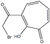 3-(Bromoacetyl)-2-hydroxy-2,4,6-cycloheptatrien-1-one Structure