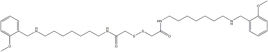 N,N'-Bis[7-[(2-methoxybenzyl)amino]heptyl][2,2'-dithiobis(ethanamine)] Structure