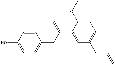 4-[2-[2-Methoxy-5-(2-propenyl)phenyl]-2-propenyl]phenol Structure