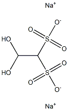 2,2-Dihydroxyethane-1,1-disulfonic acid disodium salt Structure