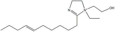 2-(6-Decenyl)-1-ethyl-1-(2-hydroxyethyl)-2-imidazoline-1-ium 구조식 이미지