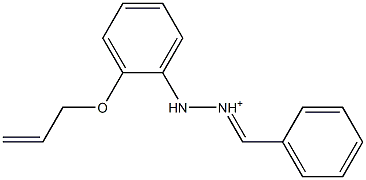 2-[2-(Allyloxy)phenyl]-1-[phenylmethylene]hydrazinium 구조식 이미지