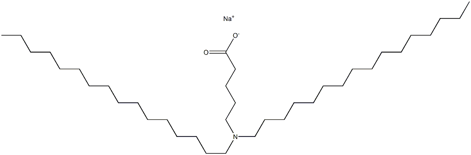 5-(Dihexadecylamino)valeric acid sodium salt Structure