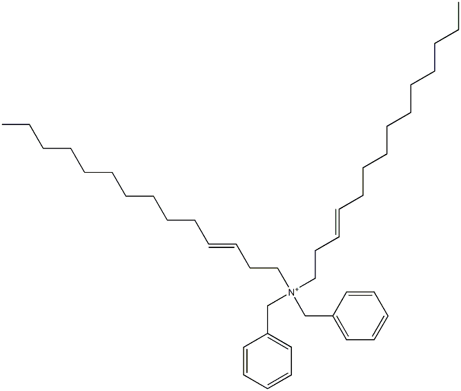 Di(3-tetradecenyl)dibenzylaminium 구조식 이미지