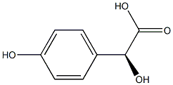 (S)-4-Hydroxy-L-mandelic acid 구조식 이미지