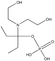 Phosphoric acid diethyl[N,N-bis(2-hydroxyethyl)amino]methyl ester Structure