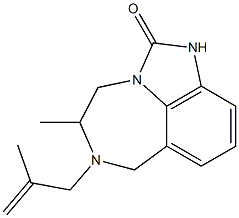 6-(2-Methylallyl)-4,5,6,7-tetrahydro-5-methylimidazo[4,5,1-jk][1,4]benzodiazepine-2(1H)-one Structure