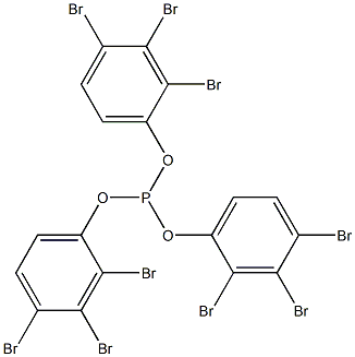 Phosphorous acid tris(2,3,4-tribromophenyl) ester 구조식 이미지