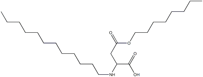 2-Dodecylamino-3-(octyloxycarbonyl)propionic acid 구조식 이미지