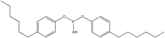 Phosphorous acid di(4-hexylphenyl) ester Structure