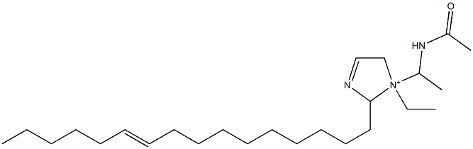 1-[1-(Acetylamino)ethyl]-1-ethyl-2-(10-hexadecenyl)-3-imidazoline-1-ium Structure