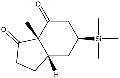 (1R,4S,6S)-1-Methyl-4-trimethylsilylbicyclo[4.3.0]nonane-2,9-dione Structure