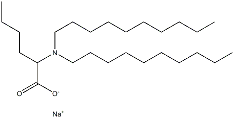 2-(Didecylamino)hexanoic acid sodium salt Structure