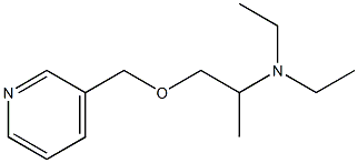 3-[(2-Diethylaminopropoxy)methyl]pyridine 구조식 이미지